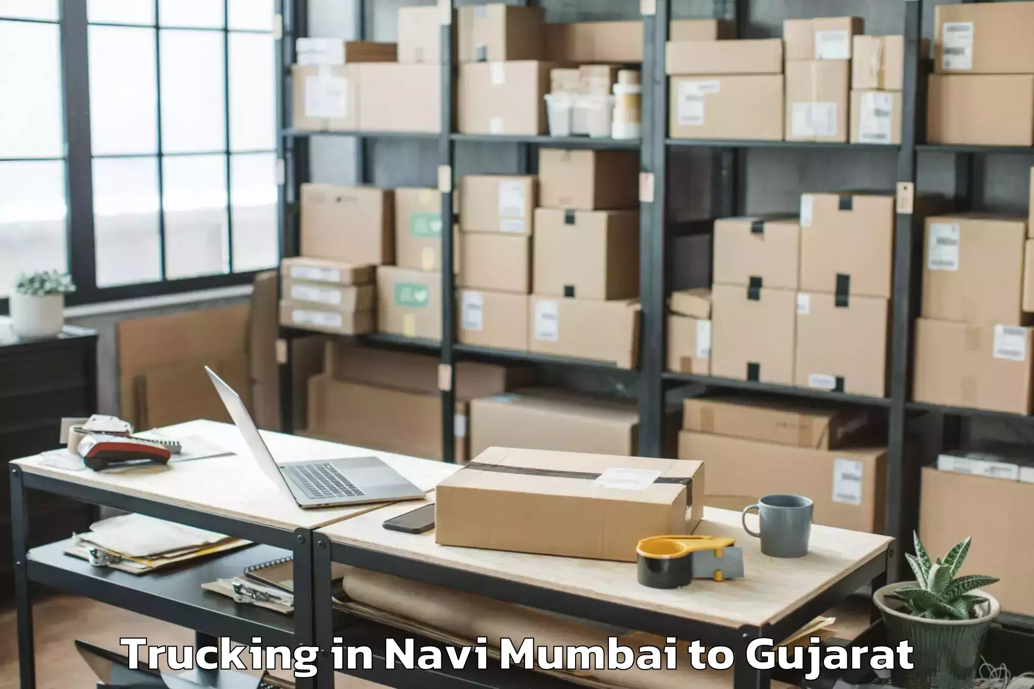 Navi Mumbai to Waghodia Trucking Booking